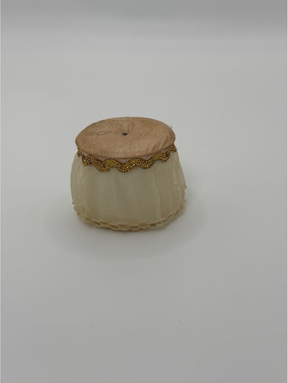 1:12 Scale Vintage Ideal Petite Princess Vanity Stool Dollhouse Furniture, Pink